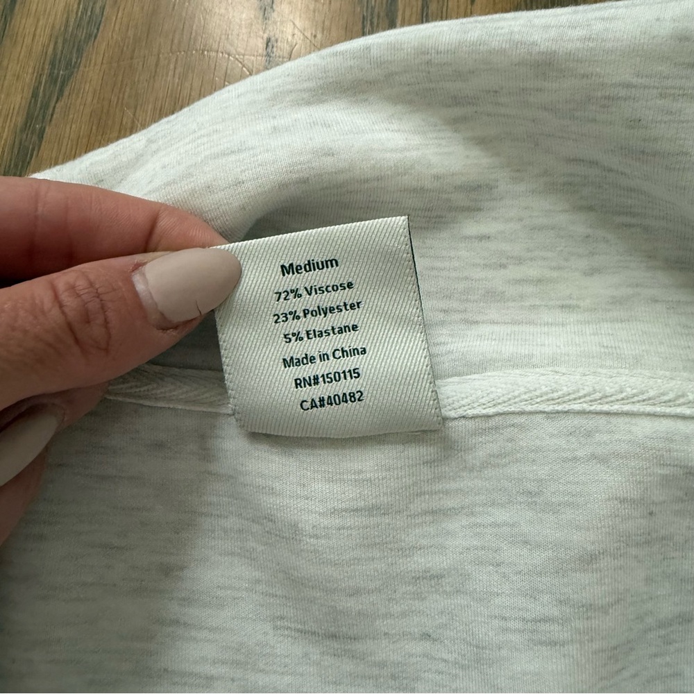 Varley Cream Half-Zip Sweatshirt - Picture 3 of 4